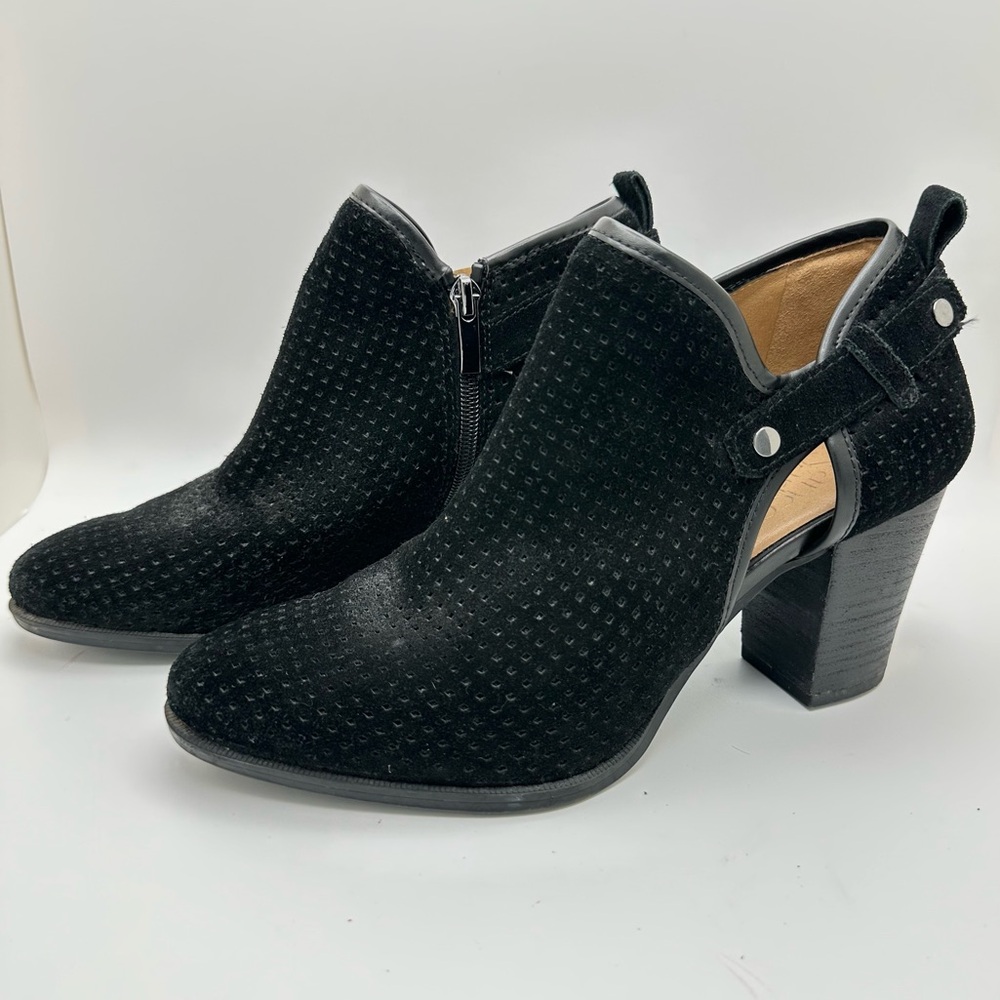 FRANCO SARTO Dakota Perforated Black Sz 8.5 - Picture 3 of 11
